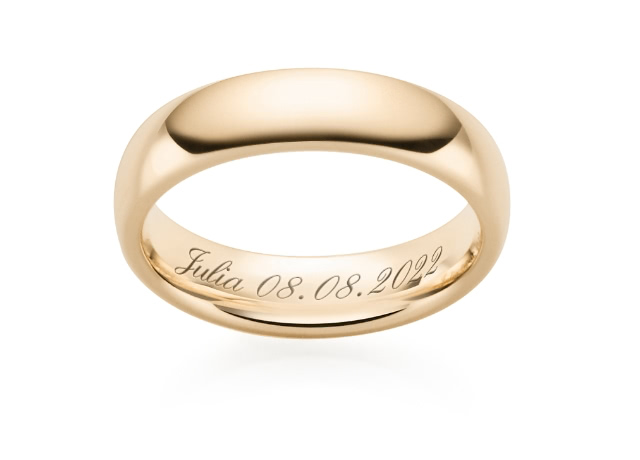 The Classic Wedding Ring Engraving